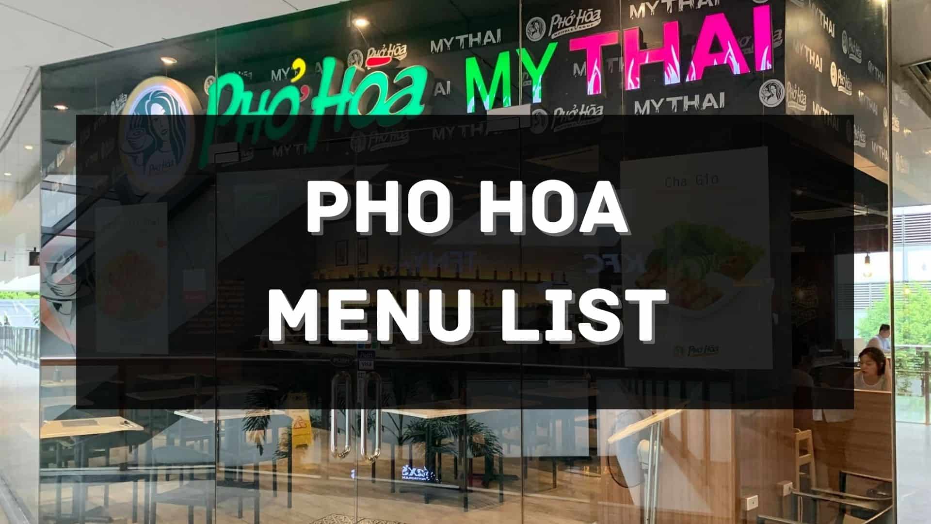 pho hoa menu prices philippines