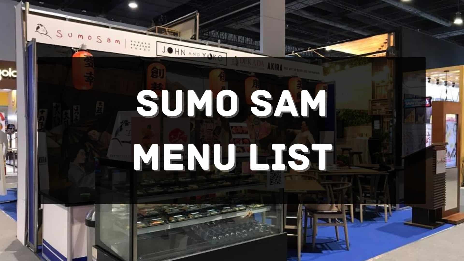 sumo sam menu prices philippines