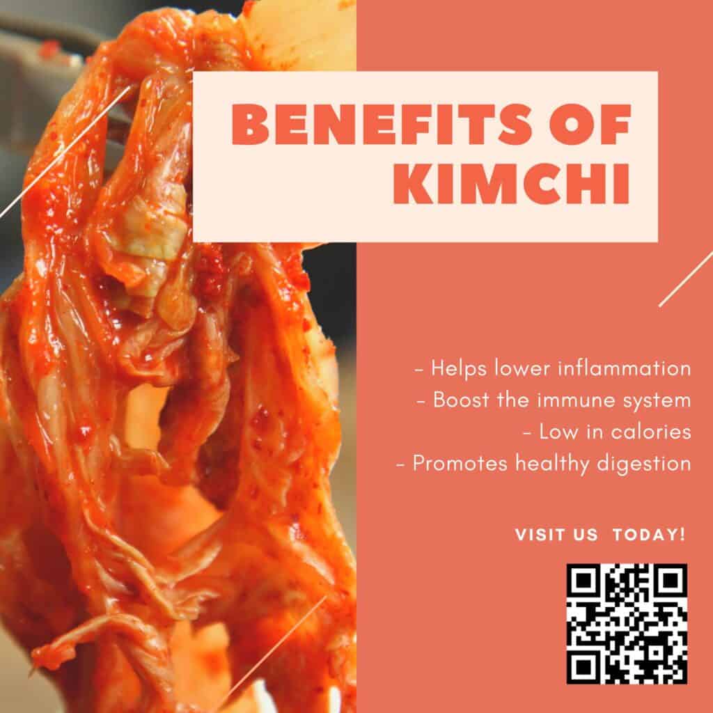 Healthy benefits of Kimchi offered in All4U Unlimited Grill and Shabu-Shabu