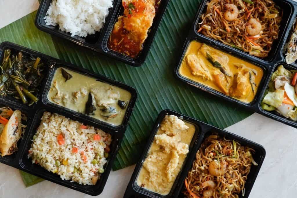 Executive set meal menu in Banana Leaf