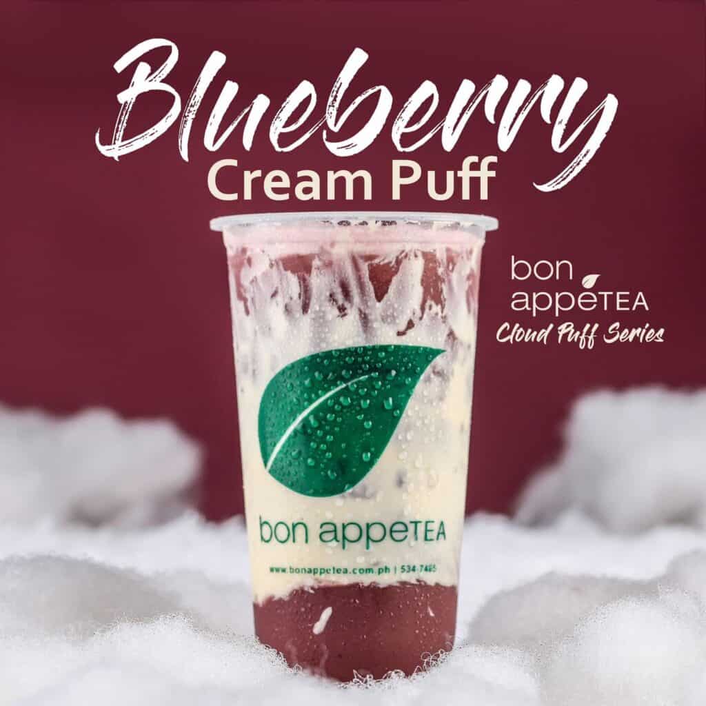 Blueberry cloud puff for blueberry drink lovers