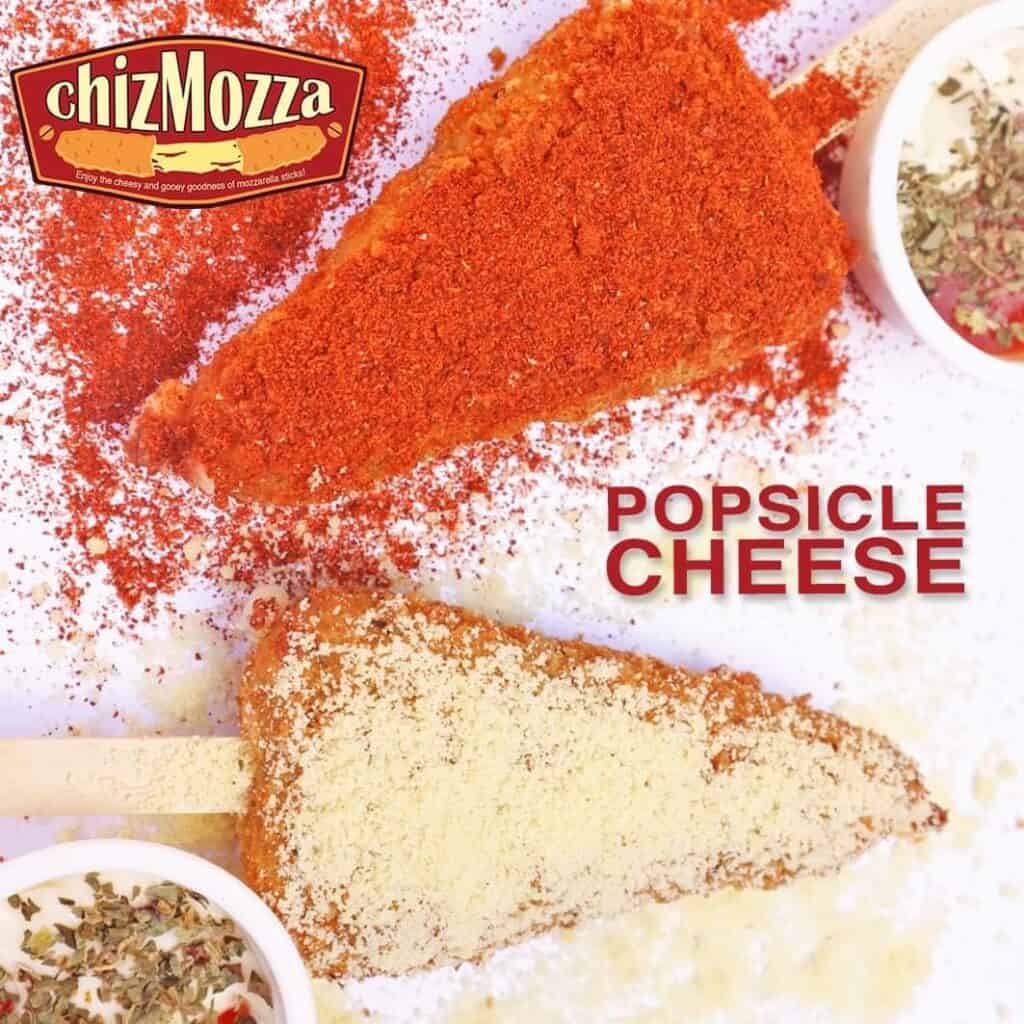 Have a taste of these popsicle cheese either spicy or parmesan flavor