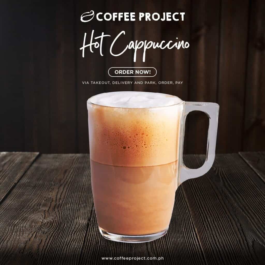 Order your hot cappuccino in Coffee Project.