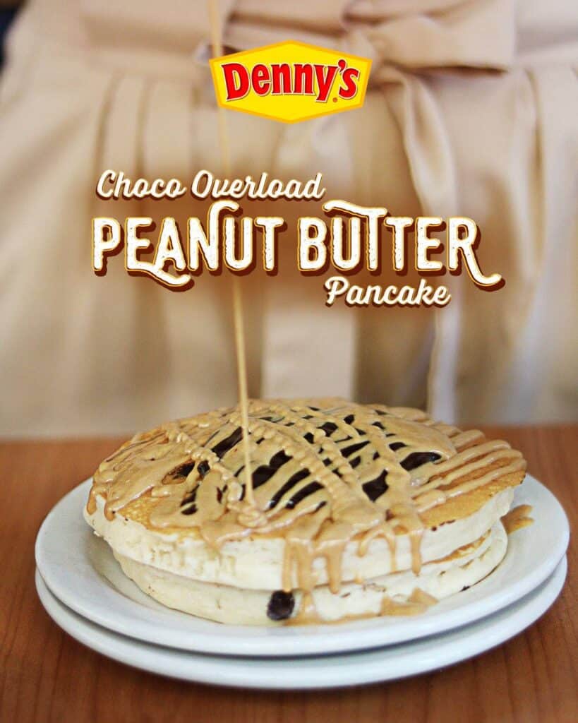 Pancake menu in Denny's, Choco Overload Peanut Butter Pancake