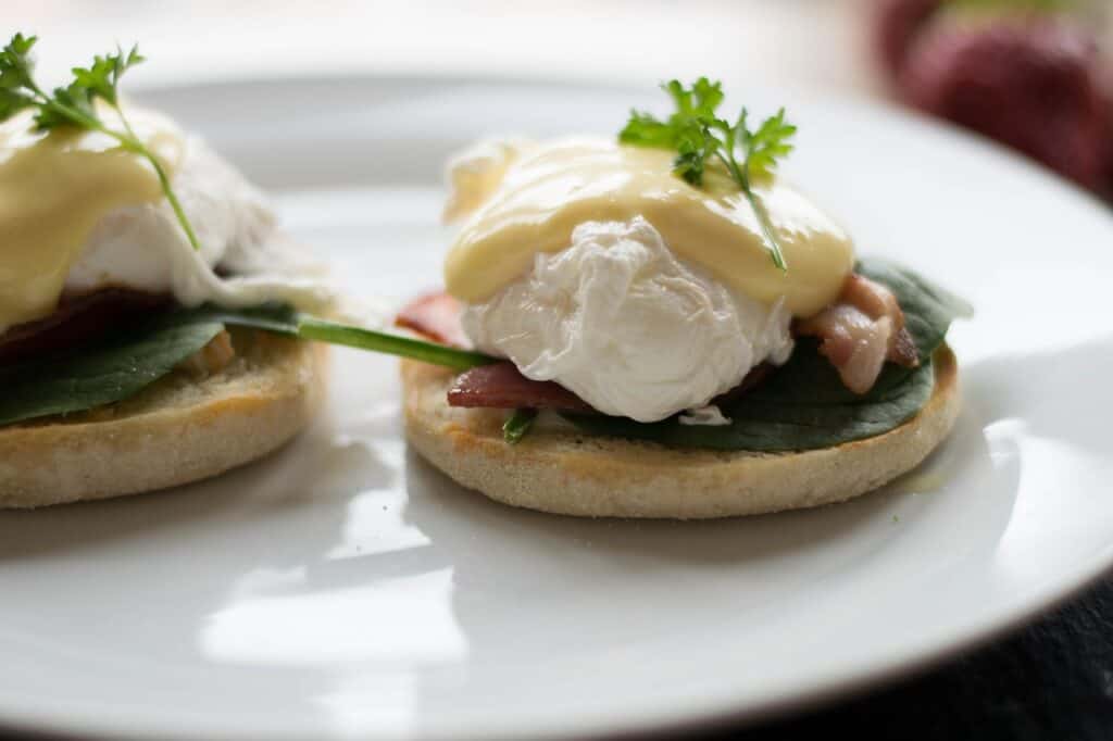 Eggs Benedict available at Emilia House of Filipino Food
