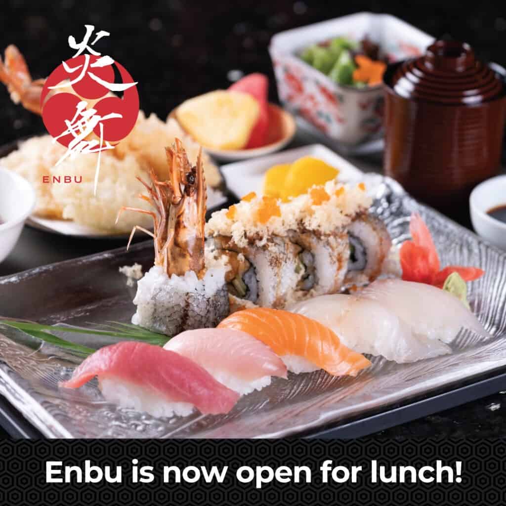 Taste authentic varieties of Sushi and Maki available at Enbu