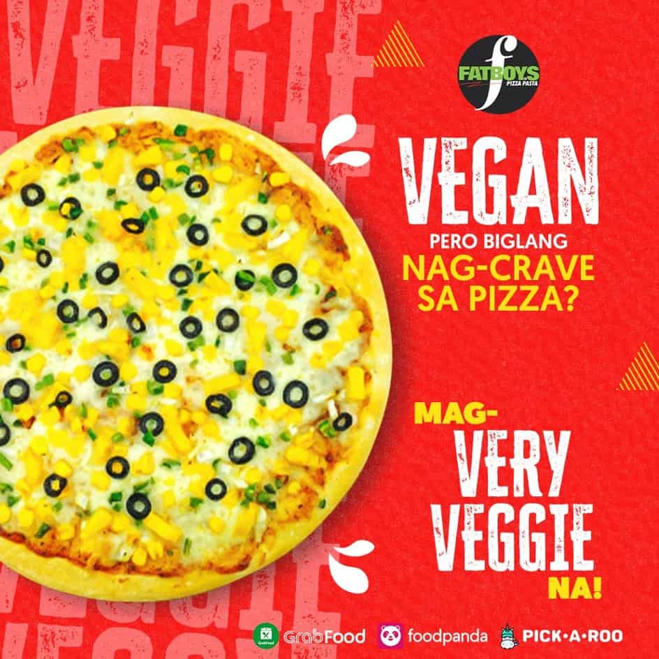 Veggie lovers will love Fatboys' Very Veggie Pizza