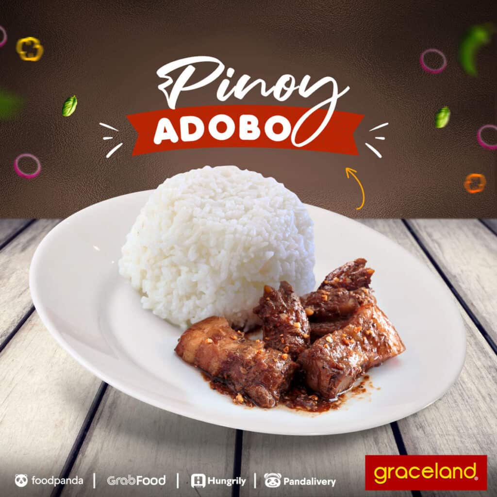 Pinoy Adobo rice meal available at Graceland