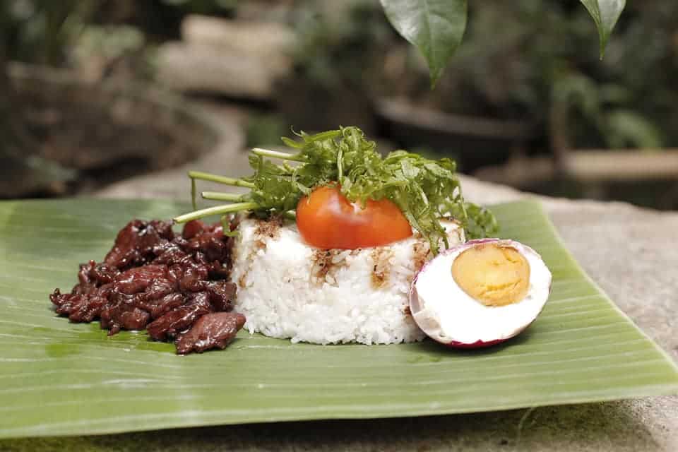 A classic Filipino breakfast meal, Beef Tapa.