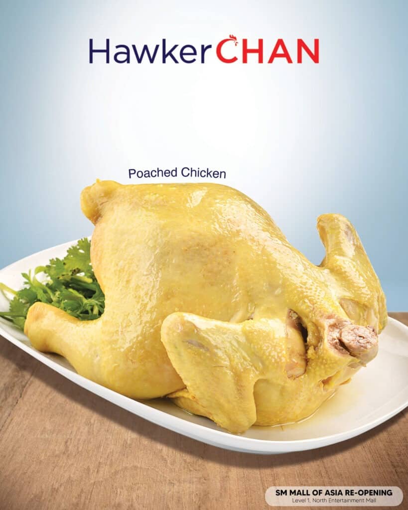 Poached Chicken available in Hawker Chan