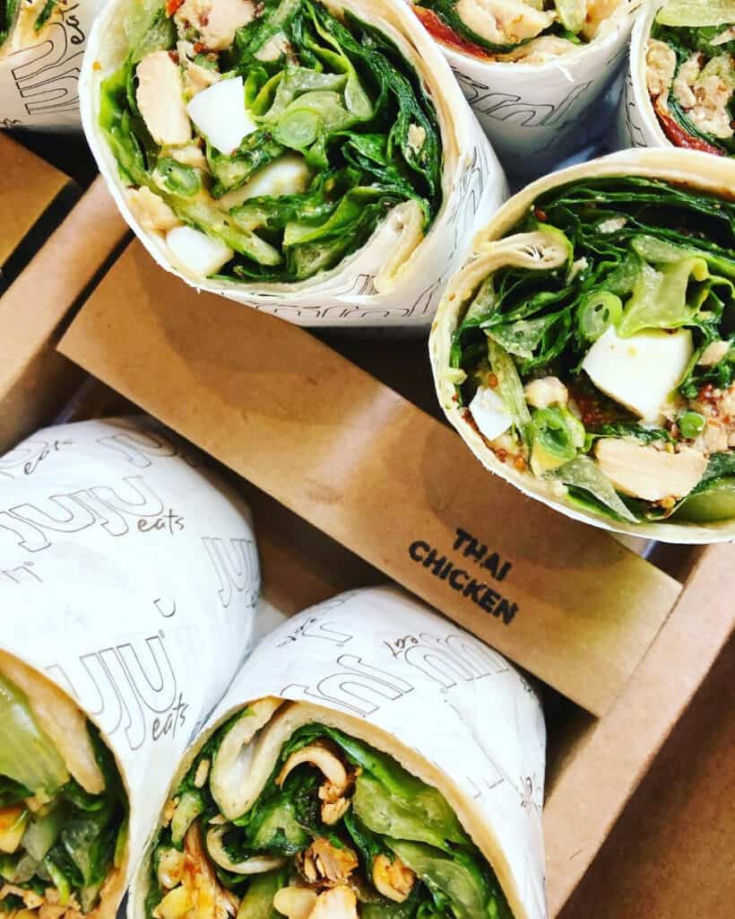 Thai Chicken Wrap available in Juju Eats