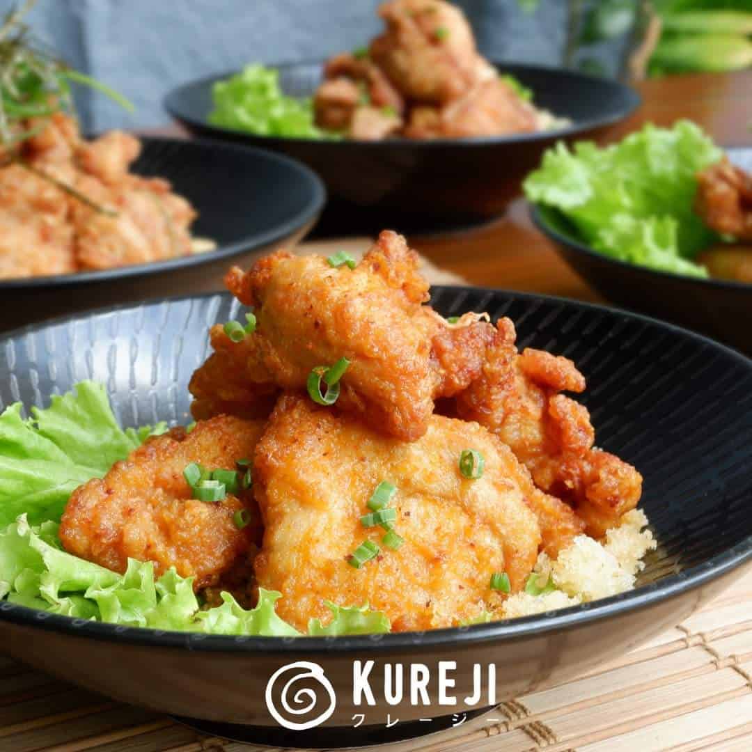 Chicke Karaage rice bowl or ala carte available at Kureji.