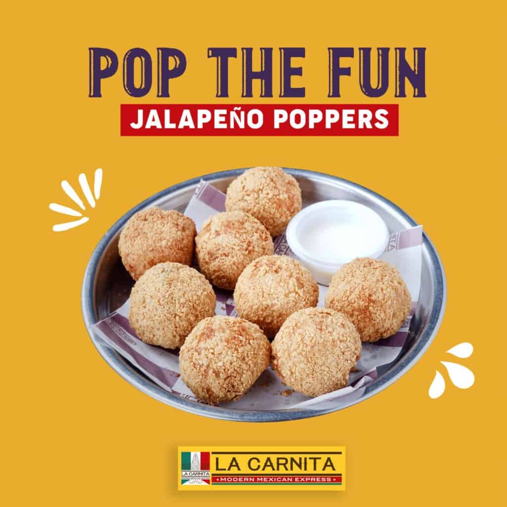 Jalapeno Poppers available in La Carnita