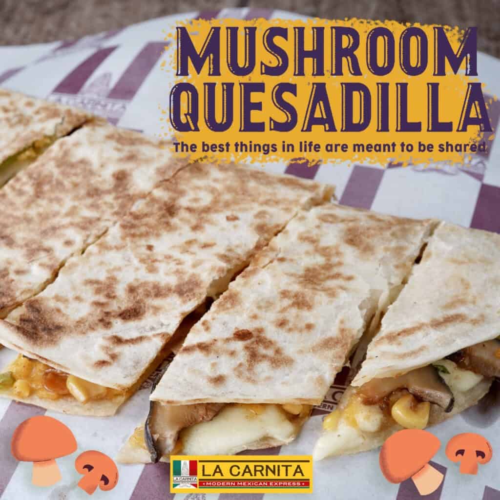 Mushroom Quesadillas