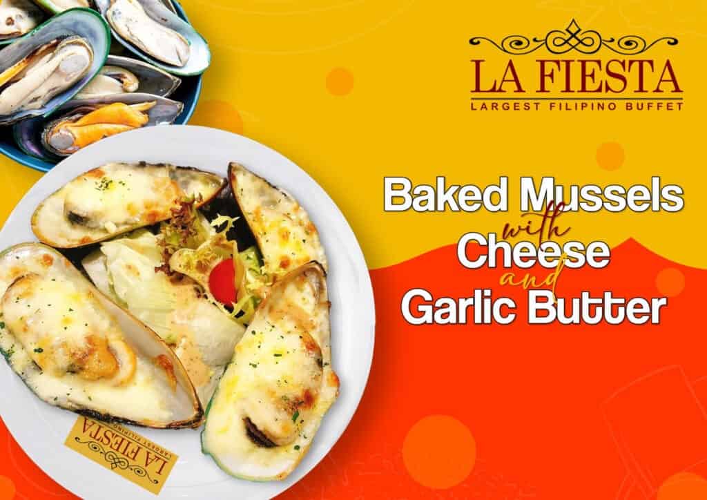 La Fiesta's version of Baked Mussels with Cheese and Garlic Butter