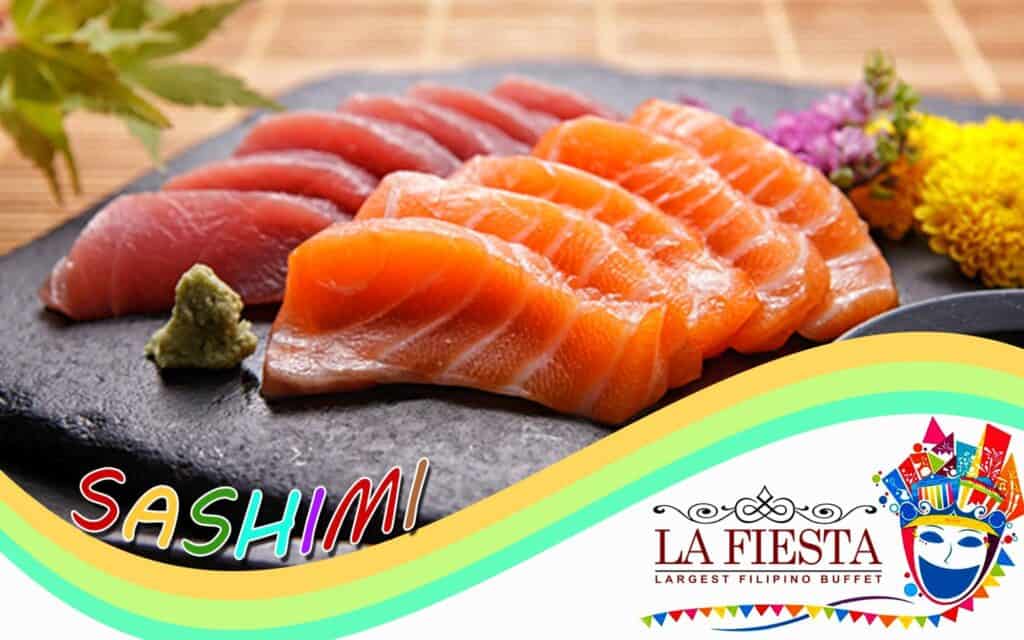 Japanese dish called Sashimi available in La Fiesta