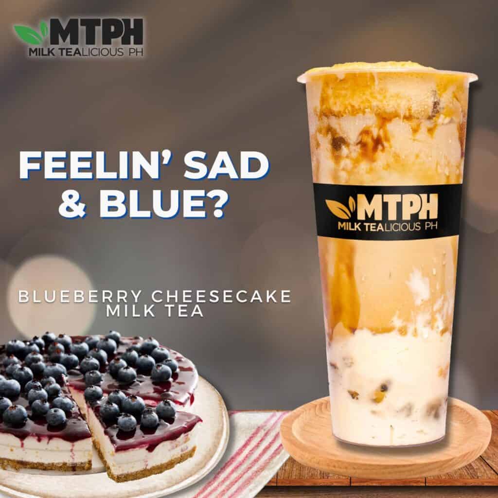 Blueberry Cheesecake Milk tea