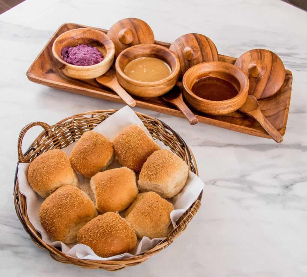 Pandesal is the traditional Filipino bread roll.