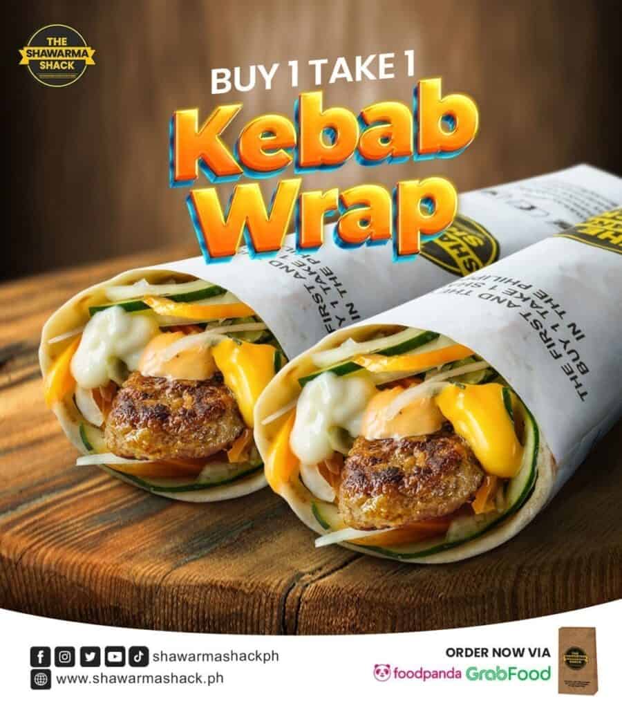 Sweet deal with buy on take one Kebab Wrap