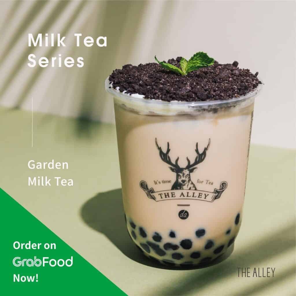 Be amazed while drinking this Garden Milk Tea
