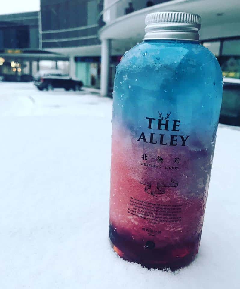 The Alley's Northern Lights slushy tea-based drink.