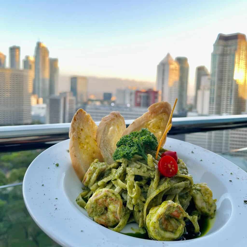 Shrimp Pesto Linguine