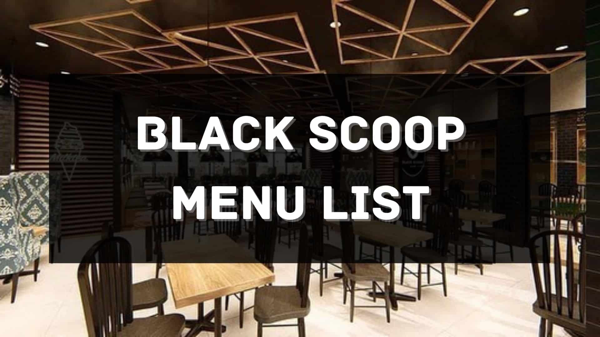 black scoop menu prices philippines