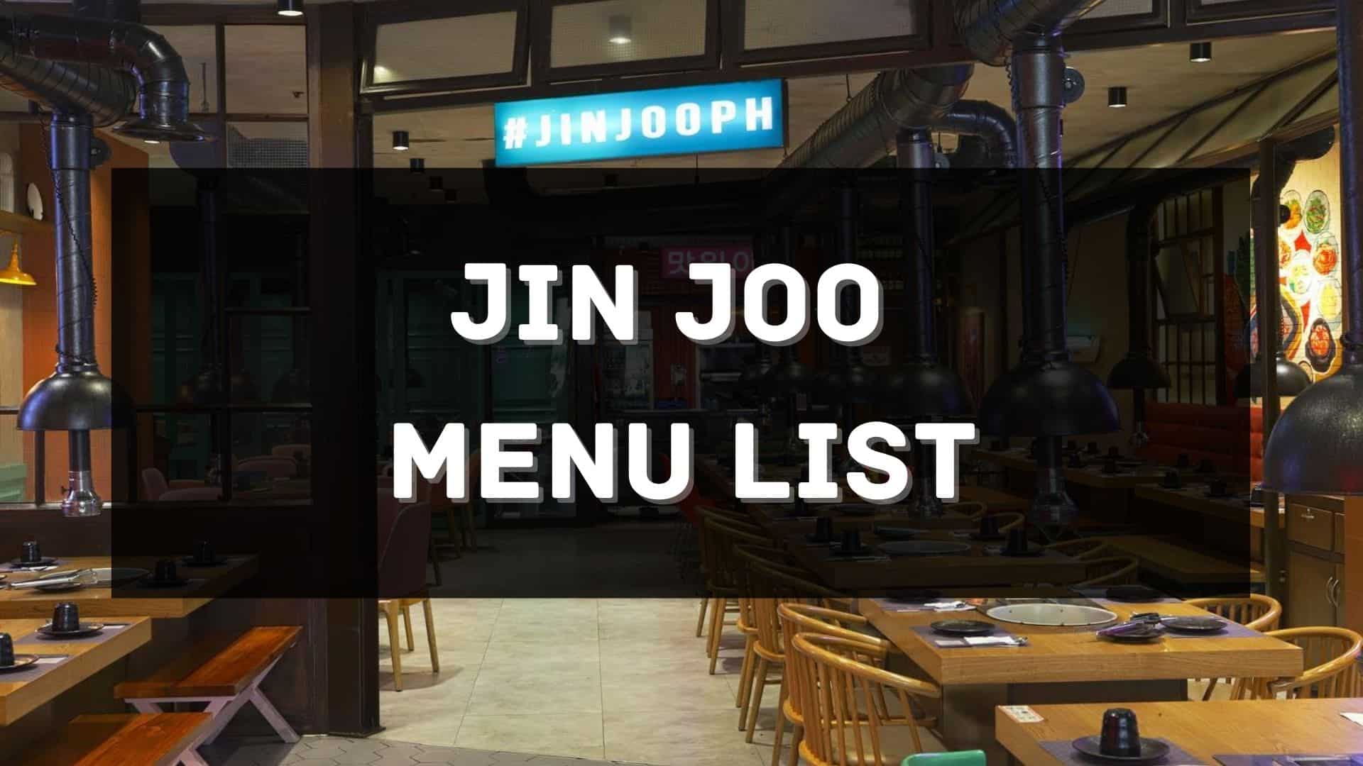 jin joo menu prices philippines