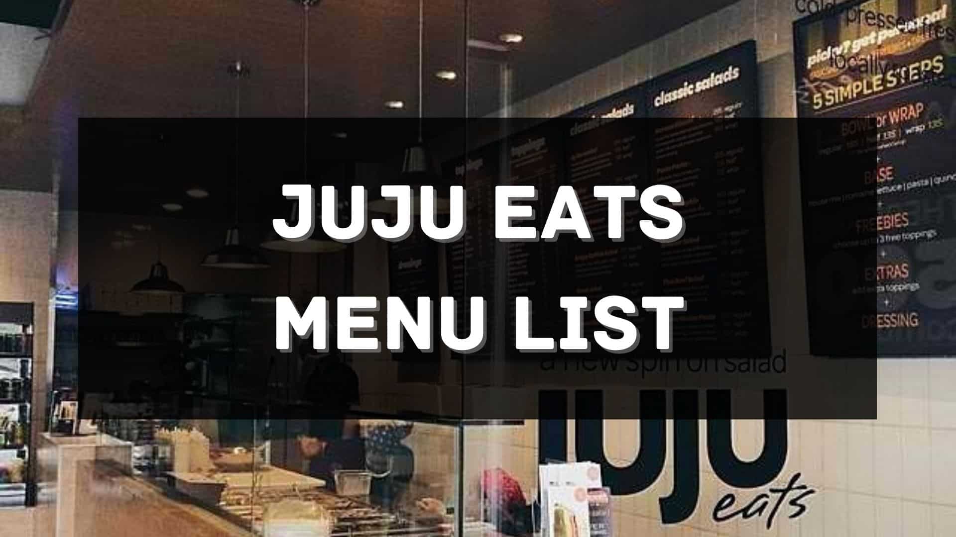 juju eats menu prices philippines