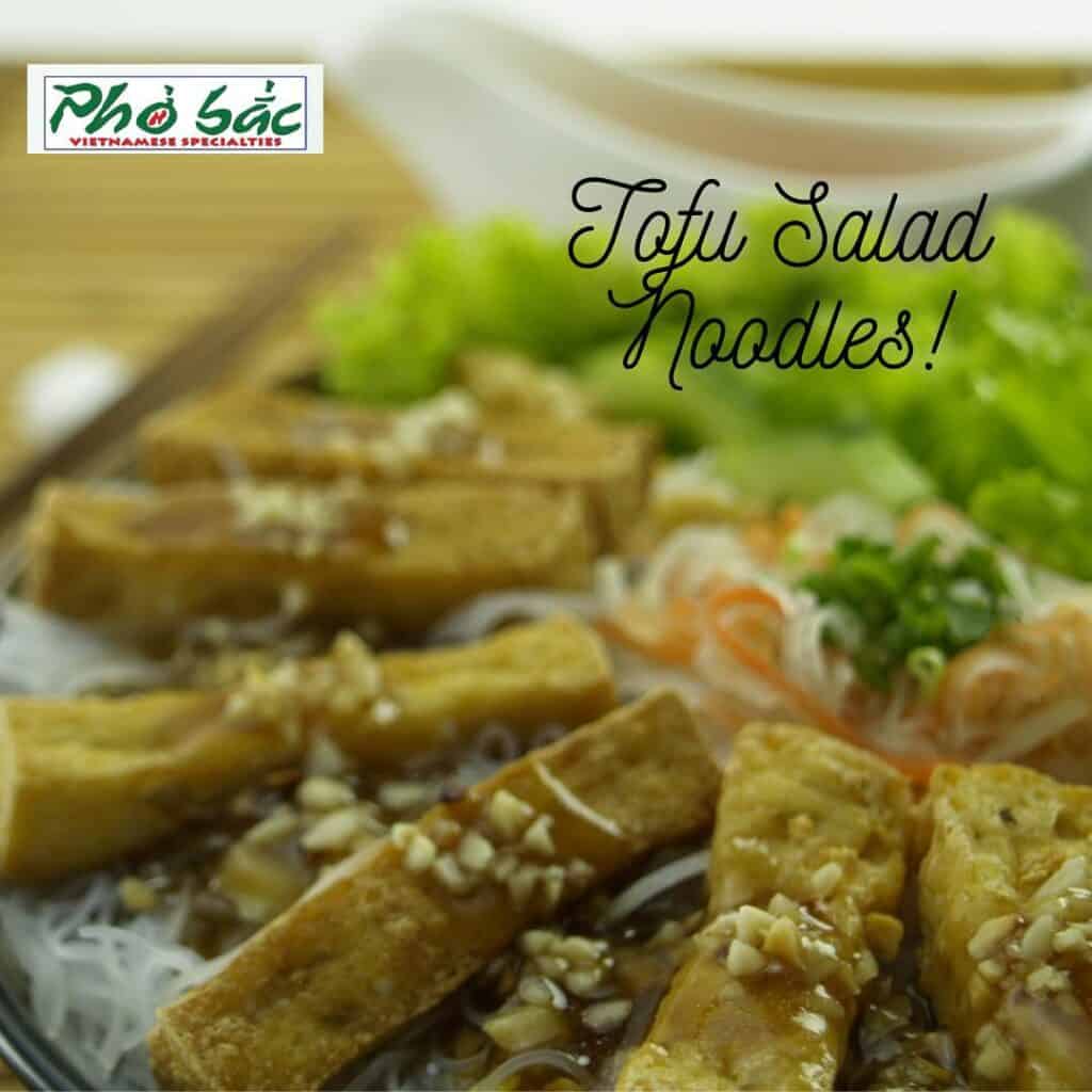 tofu salad noodle is a must try food menu in Pho Bac