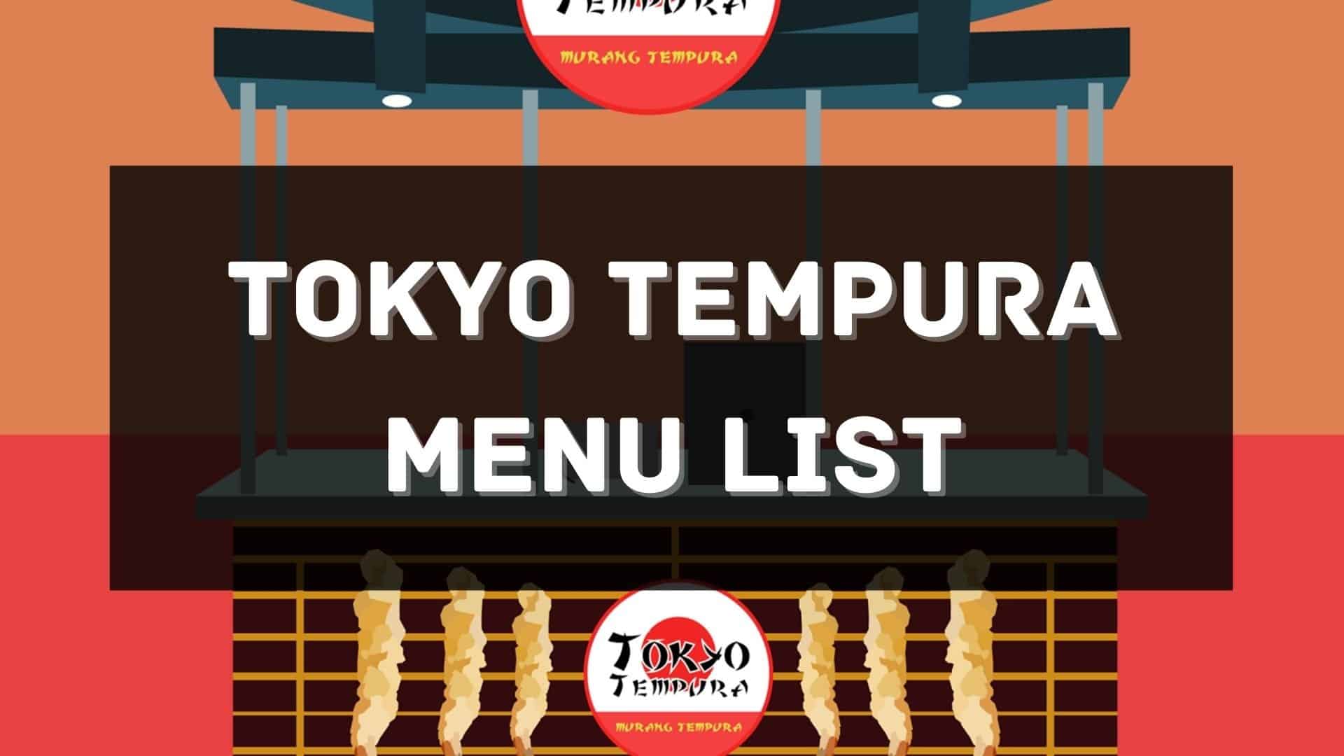 tokyo tempura menu prices philippines