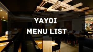 yayoi menu prices philippines