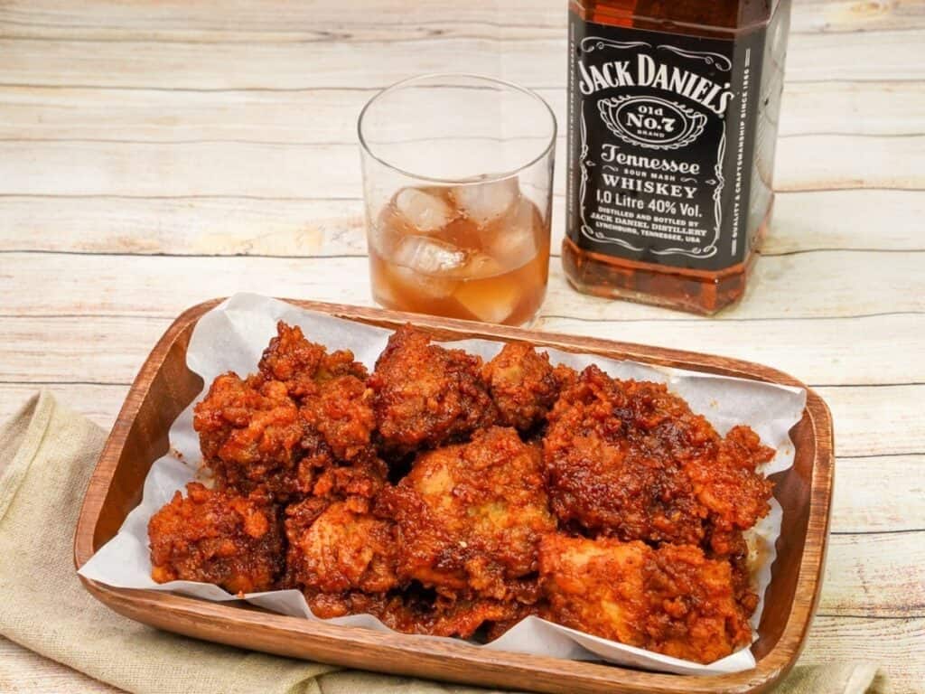 Jack Daniels flavored-boneless chicken is a best seller menu at 24 Chicken 