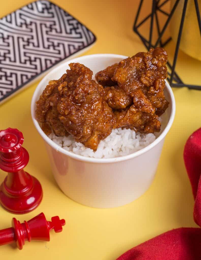 Don't miss this Yangnyeom rice meal offered at 24 Chicken