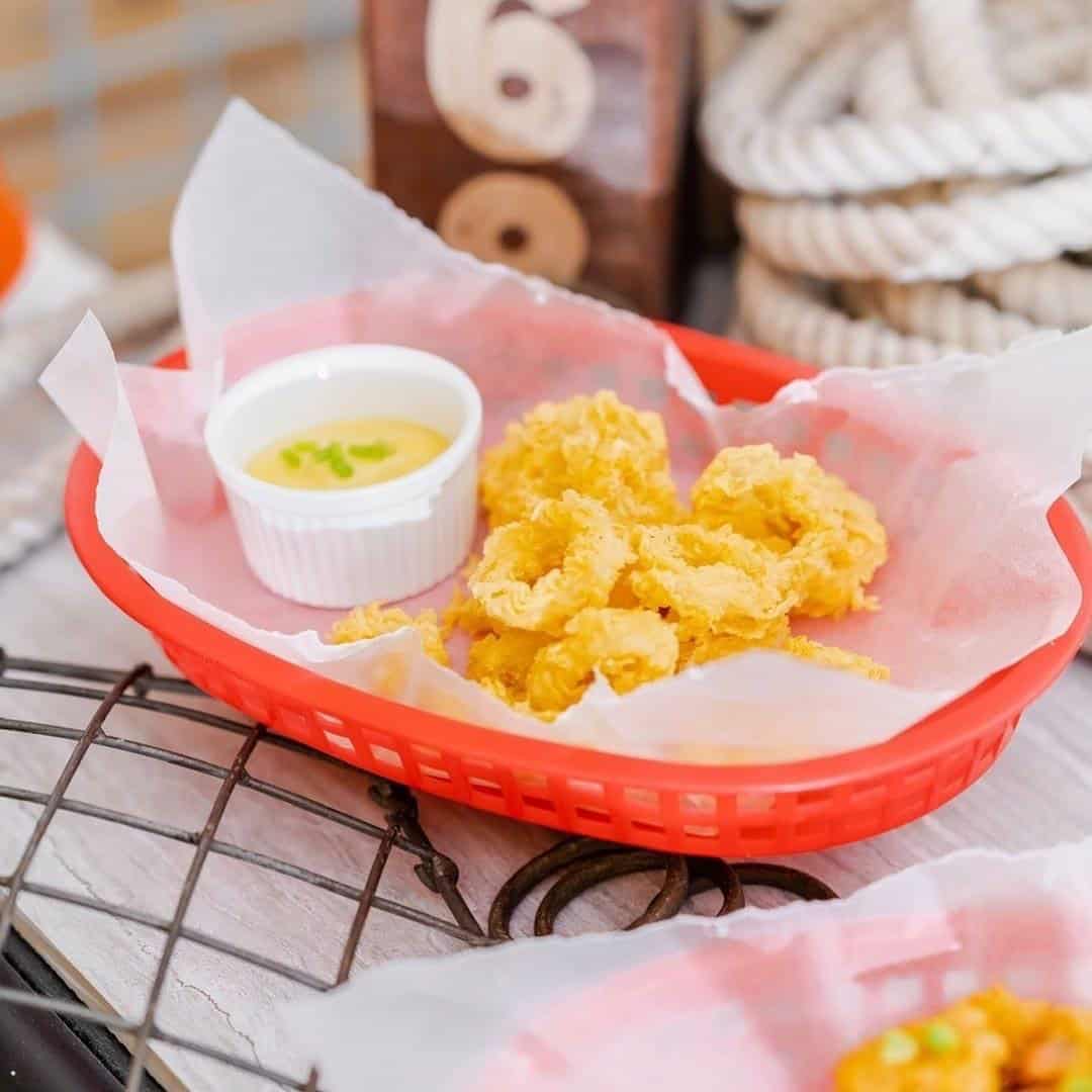 Crispy Calamari as your appetizer.