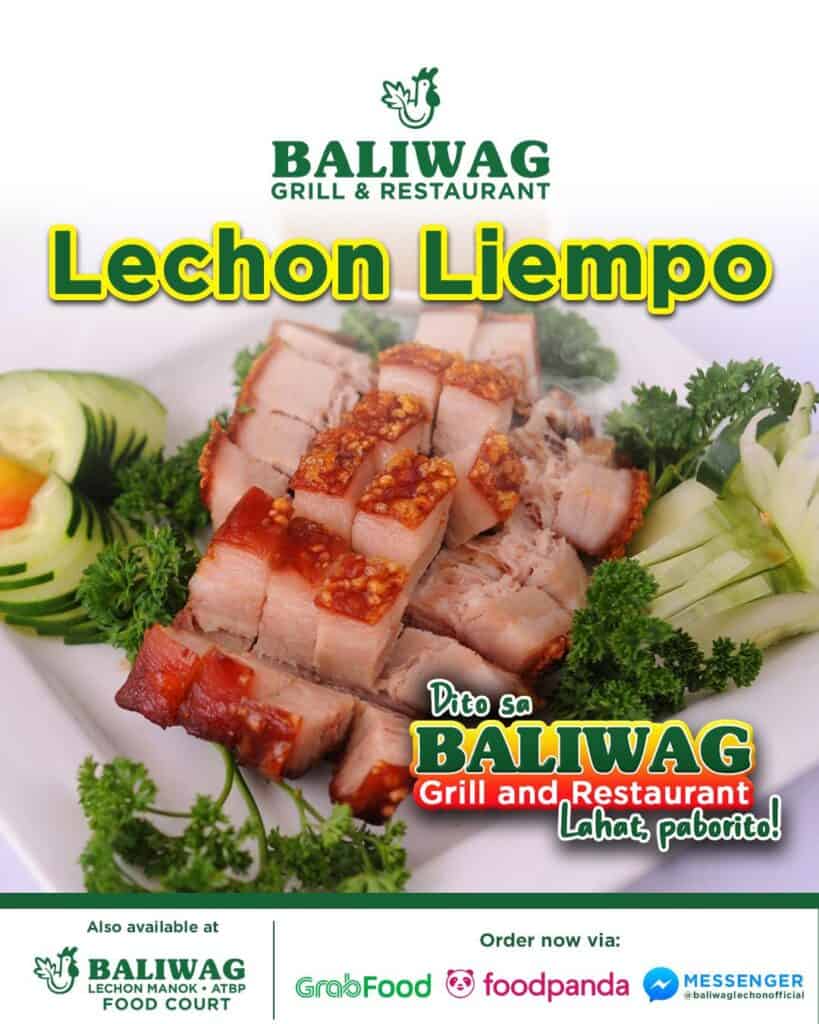 Lechon Liempo's of Baliwag Grill and Restaurant will never let you down 