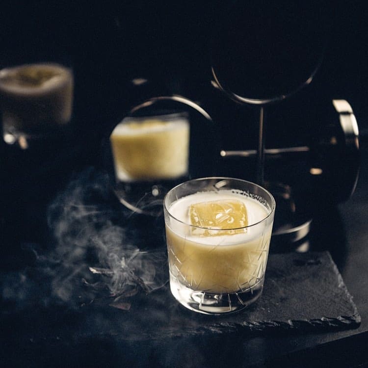 Having a drink after meal? then try these Smoked Amaretto Flip