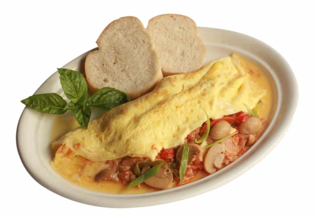 Mushromm and Tomato Omelette