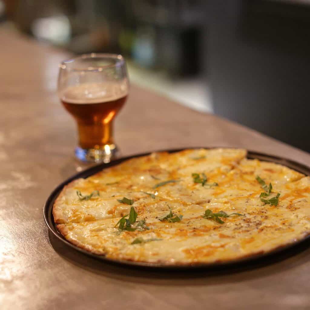 Beer + Cheesus Crust = perfect combination