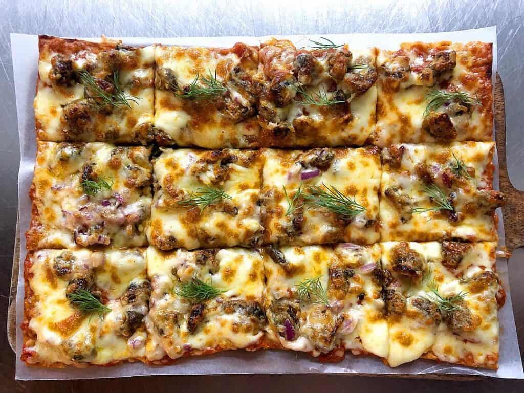 Mussel Sisig Pizza