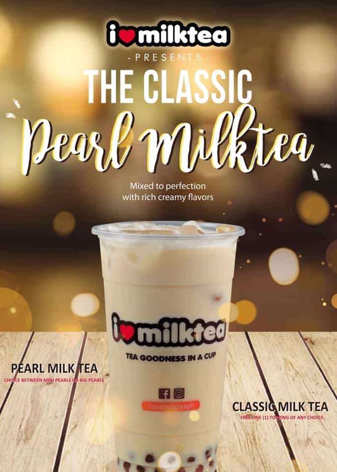 Pearl Milk Tea in I Love Milk Tea milk tea menu