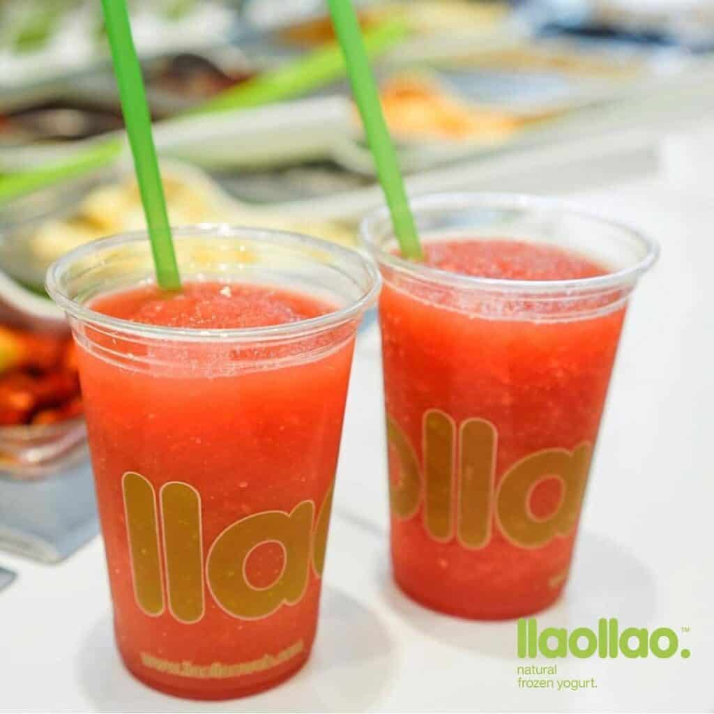 Watermelon Slush Smoothie available in llaollao stores