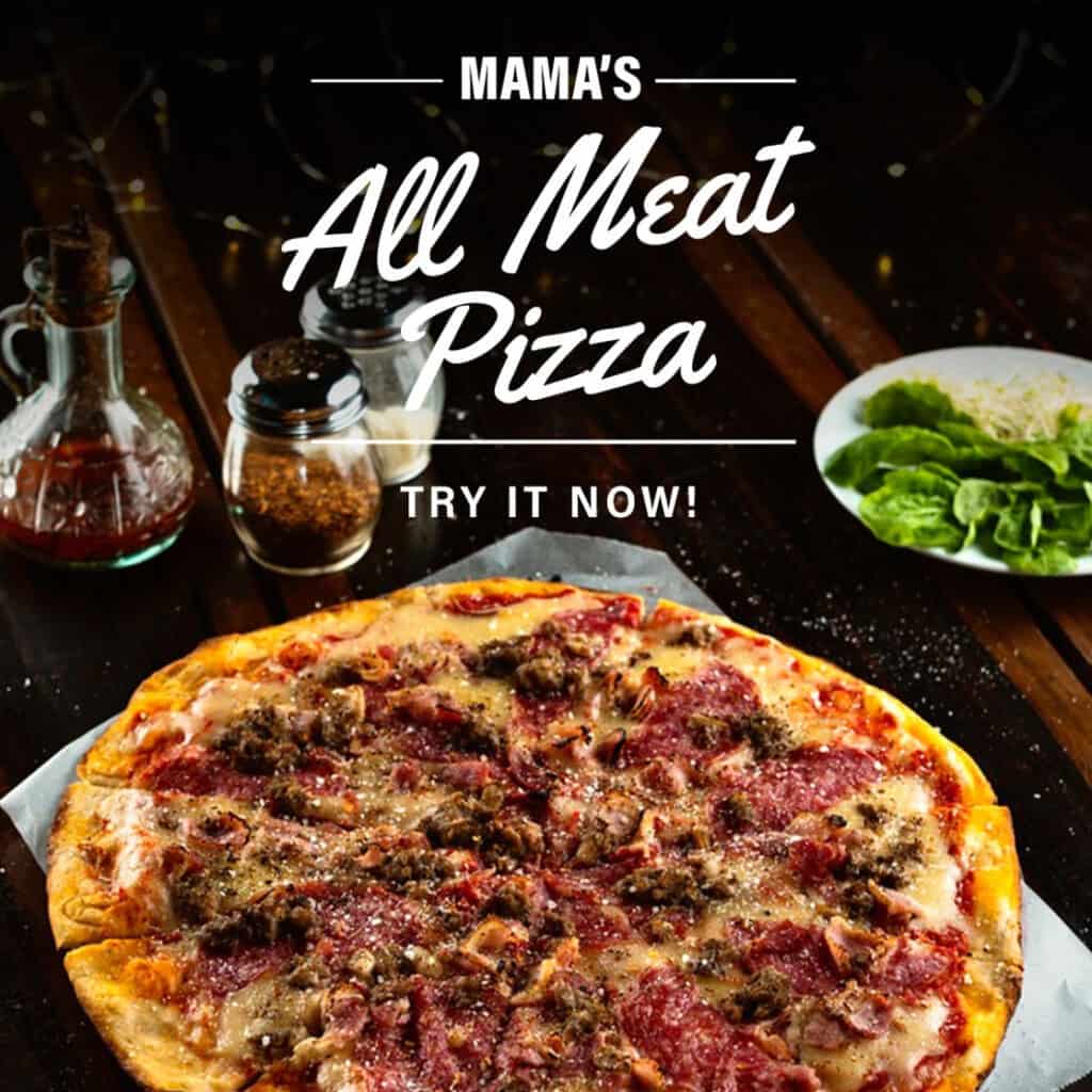Mama Lou's All Meat pizza