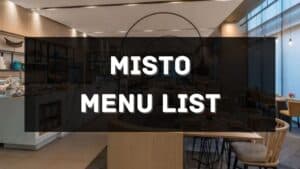 Misto Menu Prices Philippines