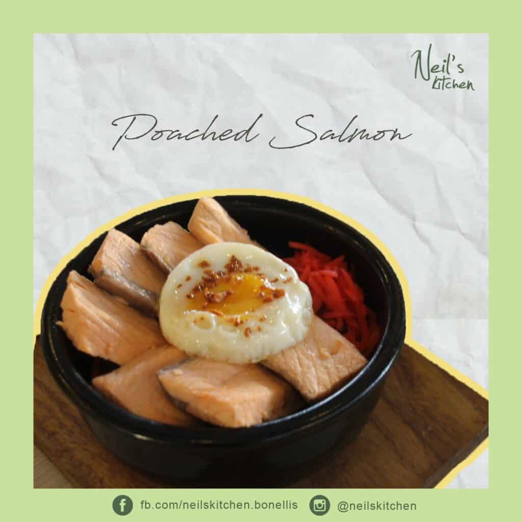 Poached Salmon in seafood menu at Neil's Kitchen