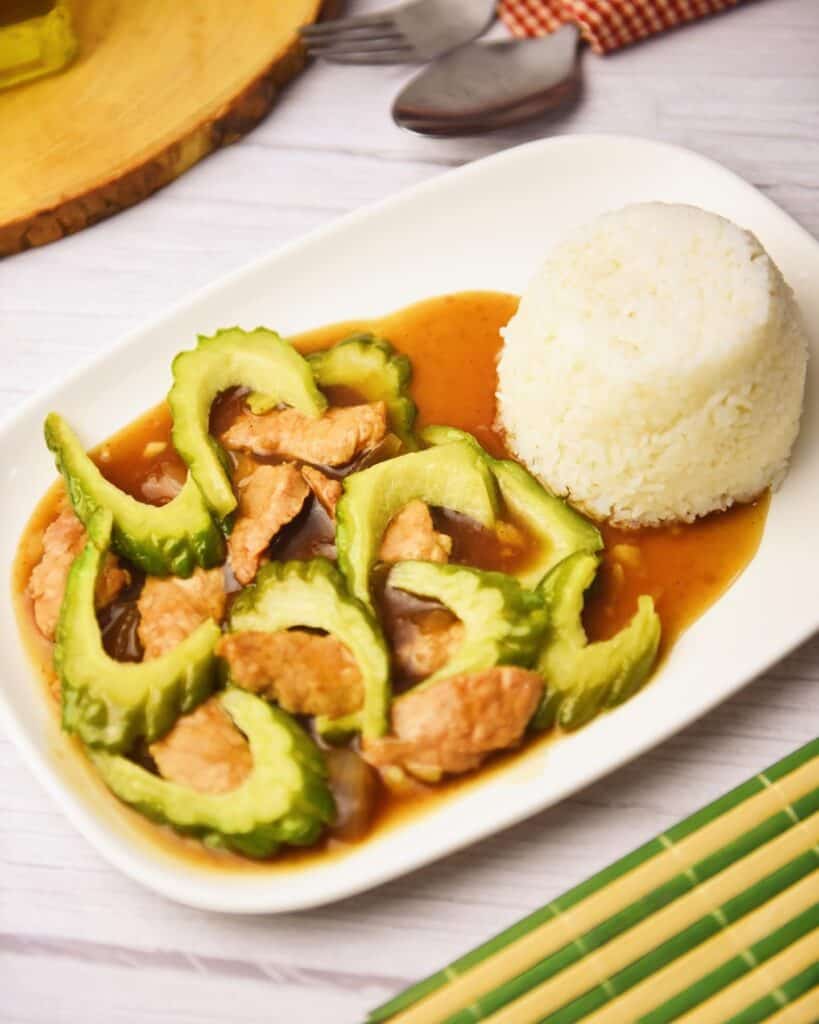 Pork Ampalaya Rice