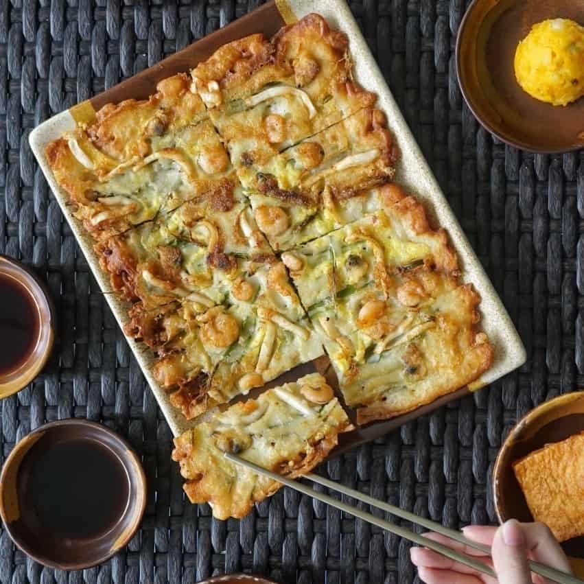Haemul Pajeon is a classic Korean pancake
