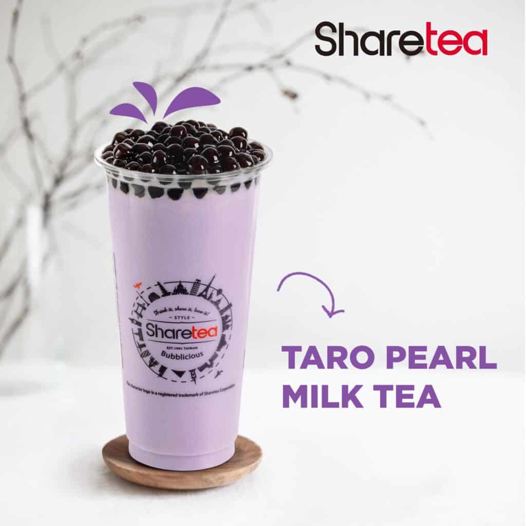 Sharetea menu of Milk tea is Taro Pearl Milk Tea