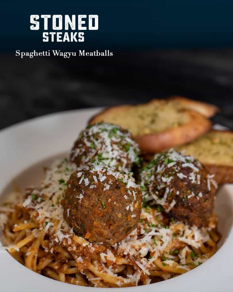 Stoned Steak's Spaghetti Wagyu Meatballs