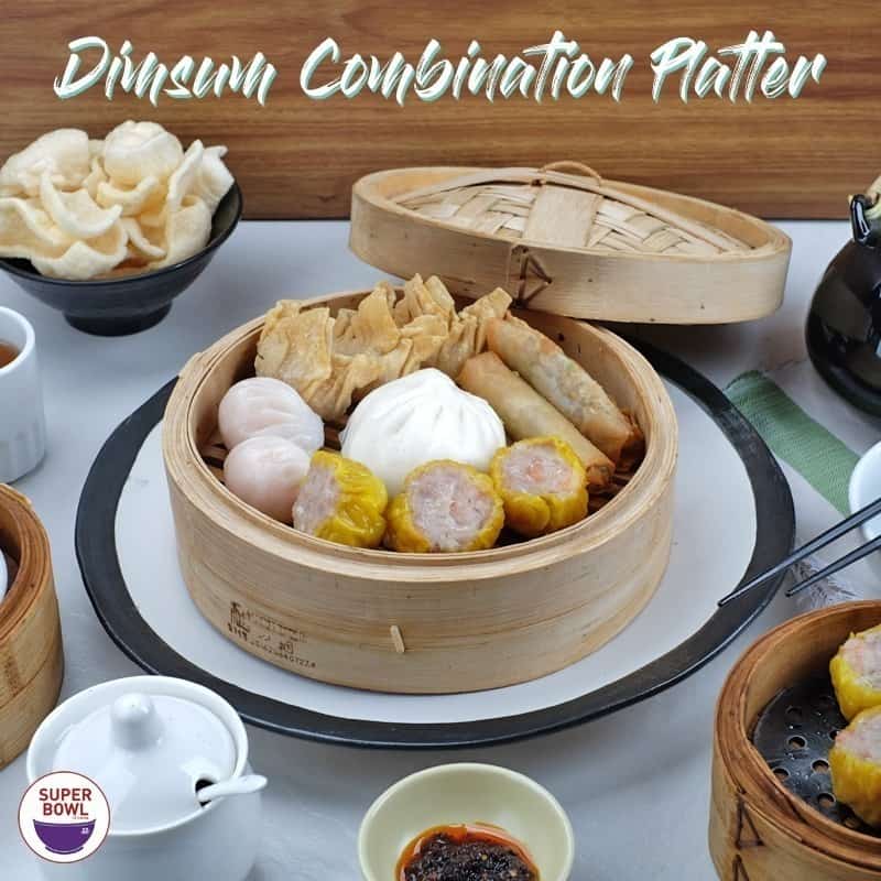 Dimsum Combination Platter, a best-seller dish menu at Super Bowl of China